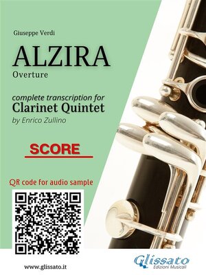 cover image of Clarinet Quintet Score "Alzira"